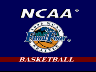 NCAA Final Four Basketball title screen for Super Nintendo